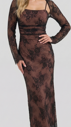 Vestido largo de encaje Nerissa