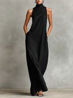 Catalina | Vestido largo minimalista sin mangas