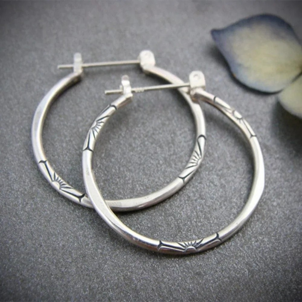 Aros clásicos de plata
