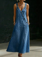 Vera | Vestido de denim con botones