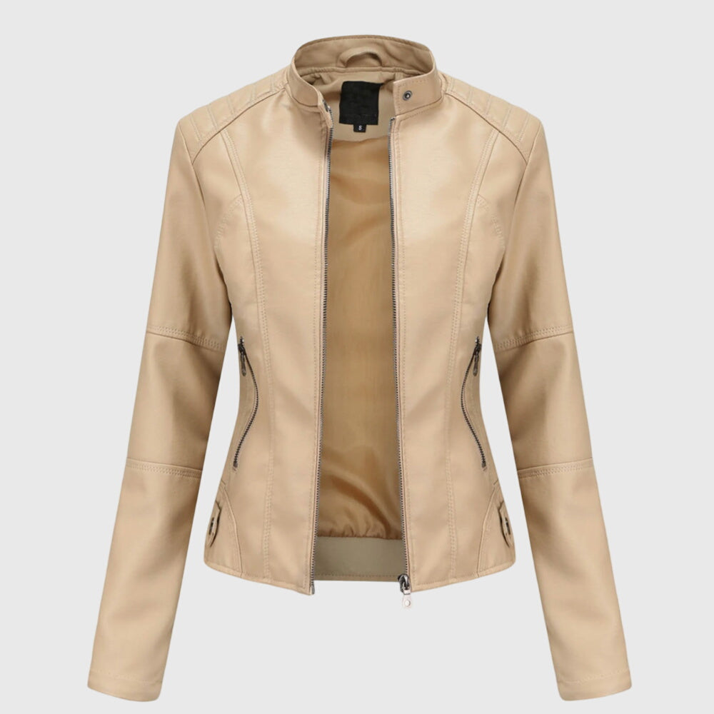 Giorgina™ - Chaqueta de Cuero Elegante para Mujeres
