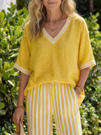 Amélia | Conjunto Suelto de Verano con Pantalón Fluido