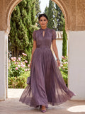 Fabiola - Vestido largo de tejido de lujo