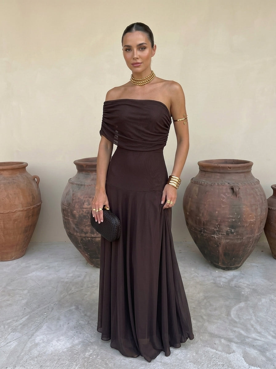 Maria - Elegante vestido de tul de seda