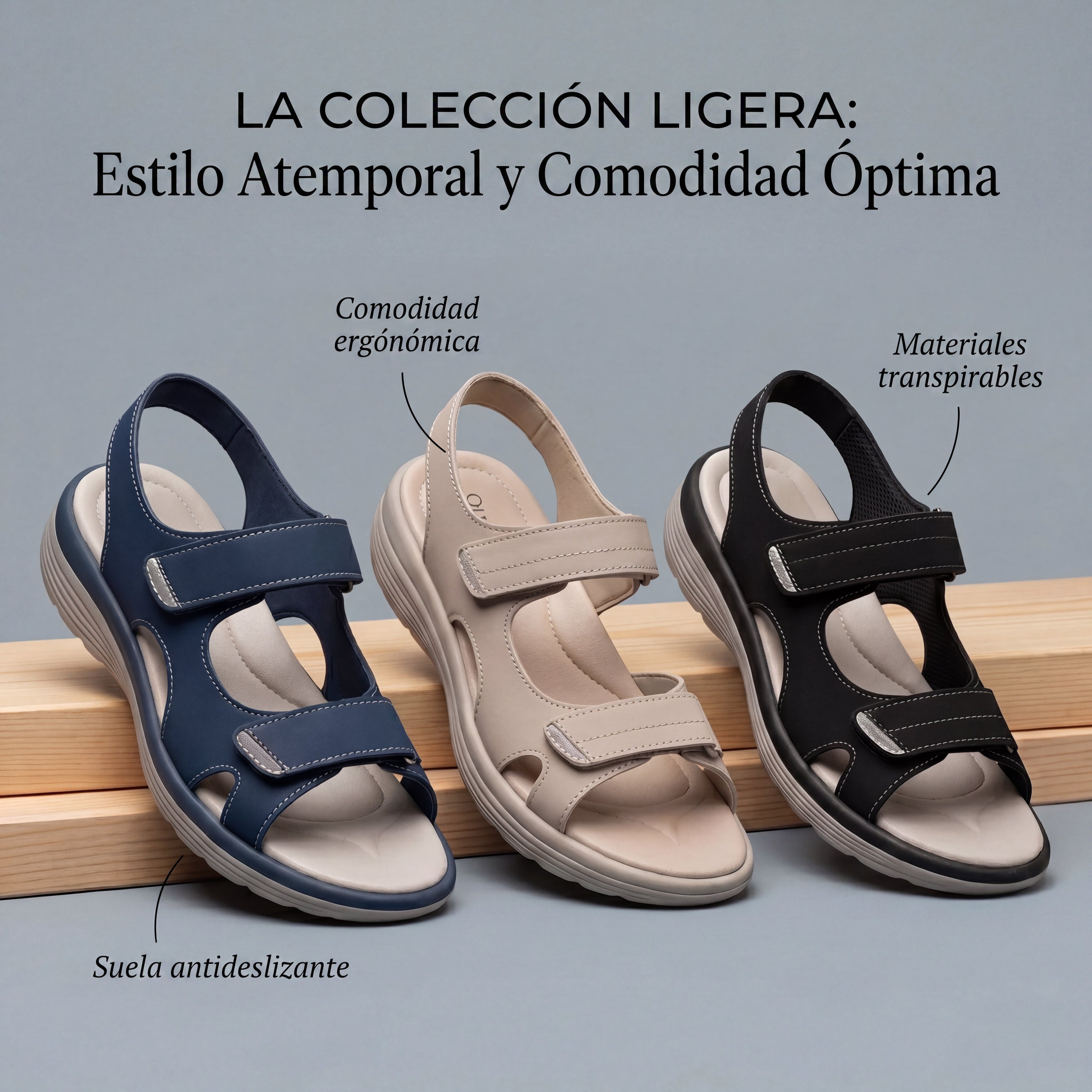 Sofia - Sandalias cómodas y ajustables