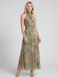 Vestido elegante de verano con estampado floral