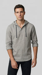 Daniel | Camisa tipo polo con capucha