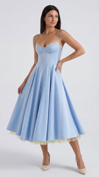 Vestido de tul y midi de Isold