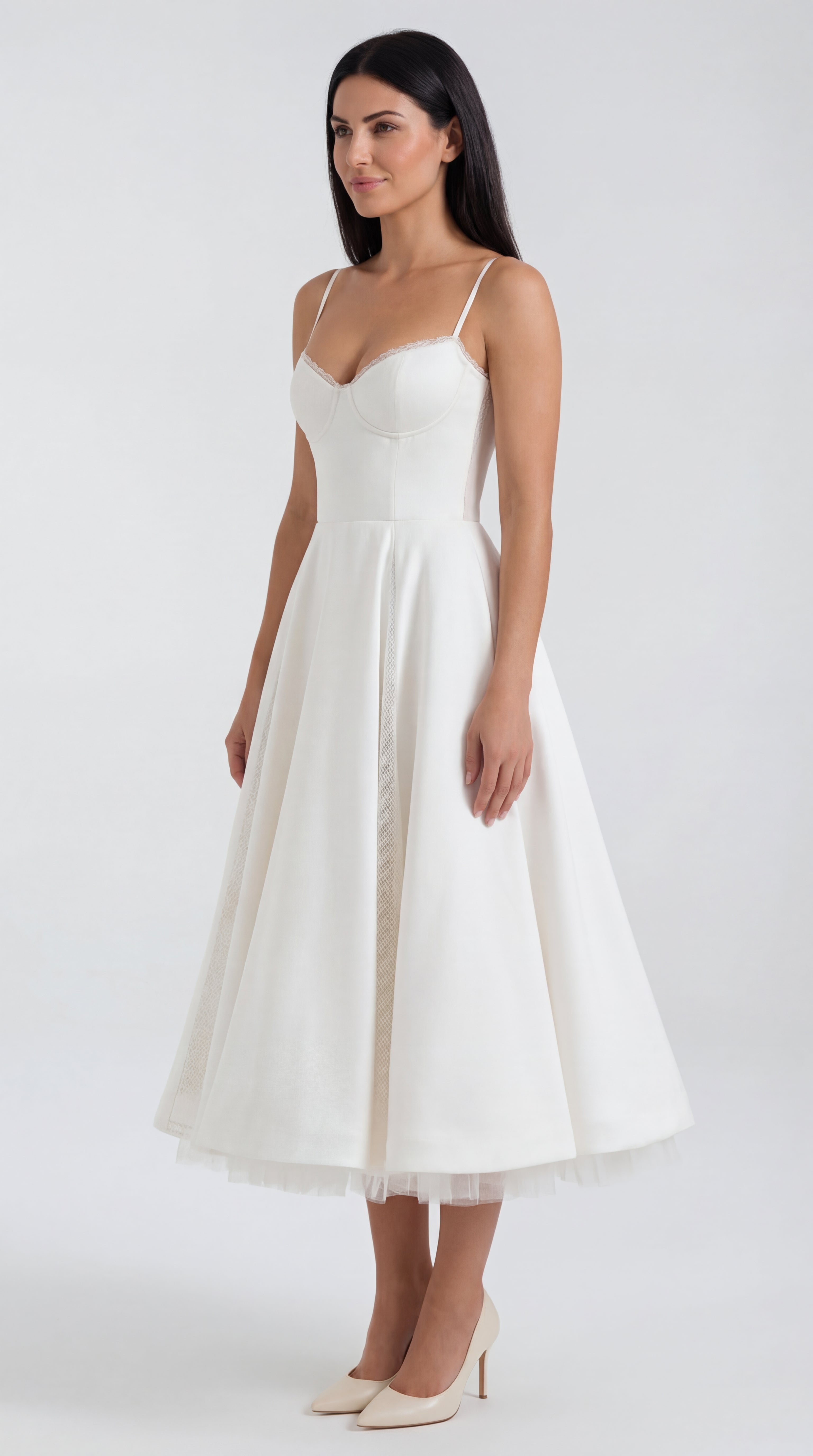 Vestido de tul y midi de Isold