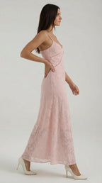 Vestido largo de encaje Arabelle