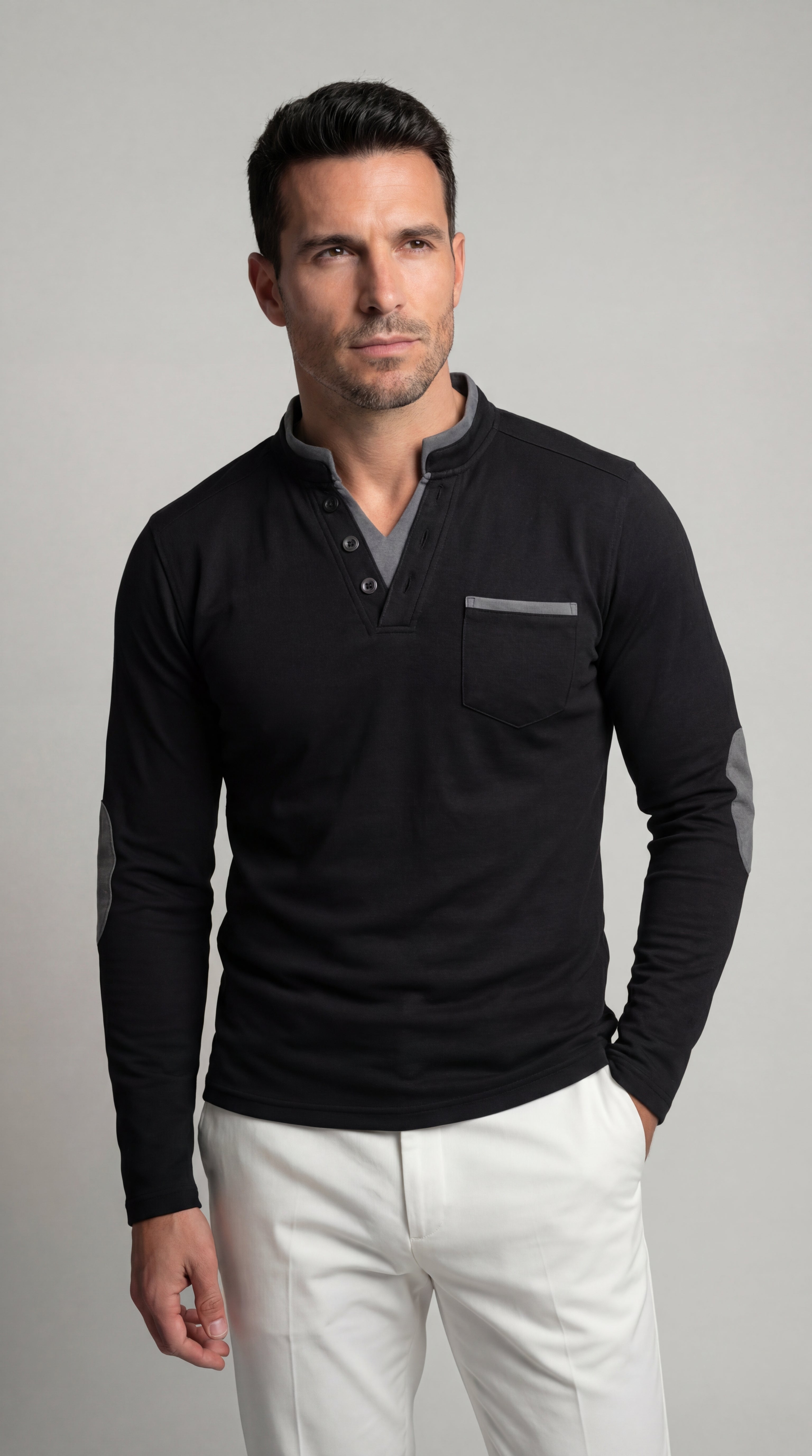 Louis | Camiseta manga larga cuello en V