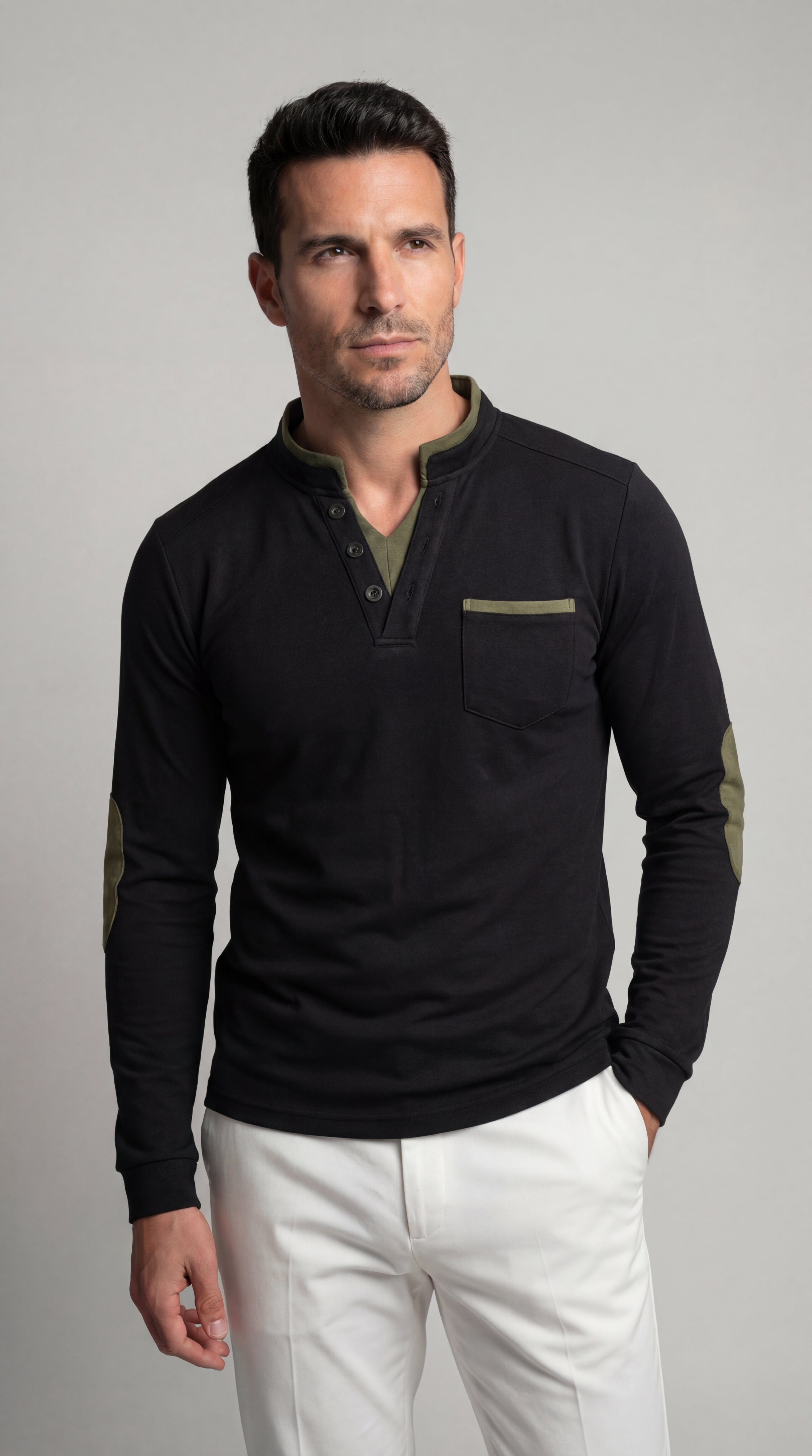 Louis | Camiseta manga larga cuello en V
