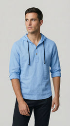 Daniel | Camisa tipo polo con capucha
