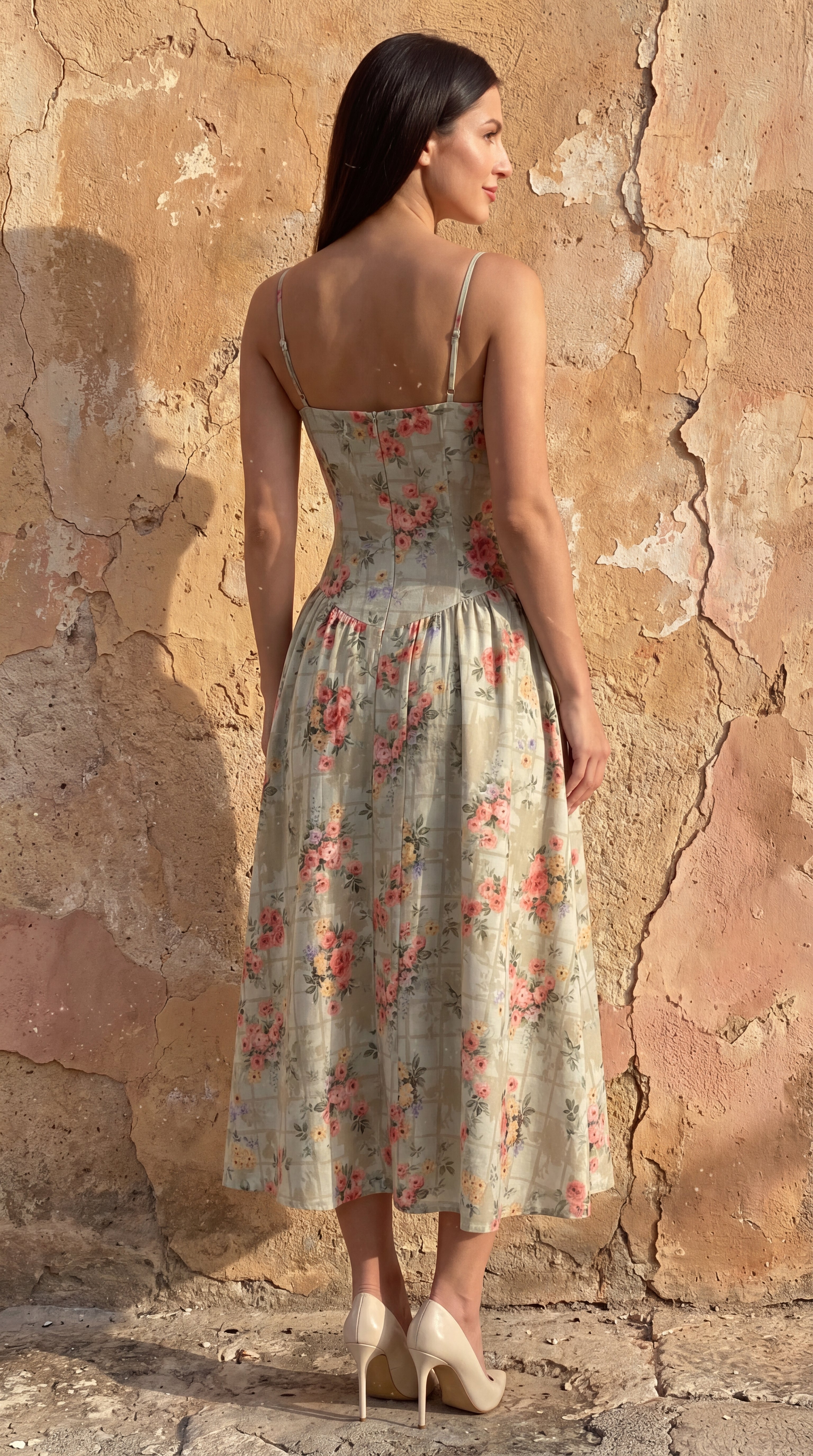 Vestido midi tipo corsé Odette