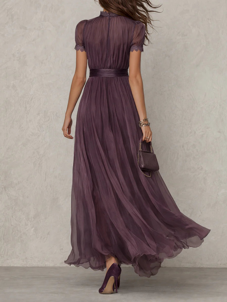 Fabiola - Vestido largo de tejido de lujo