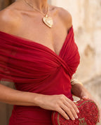 Samantha - Vestido elegante con drapeado