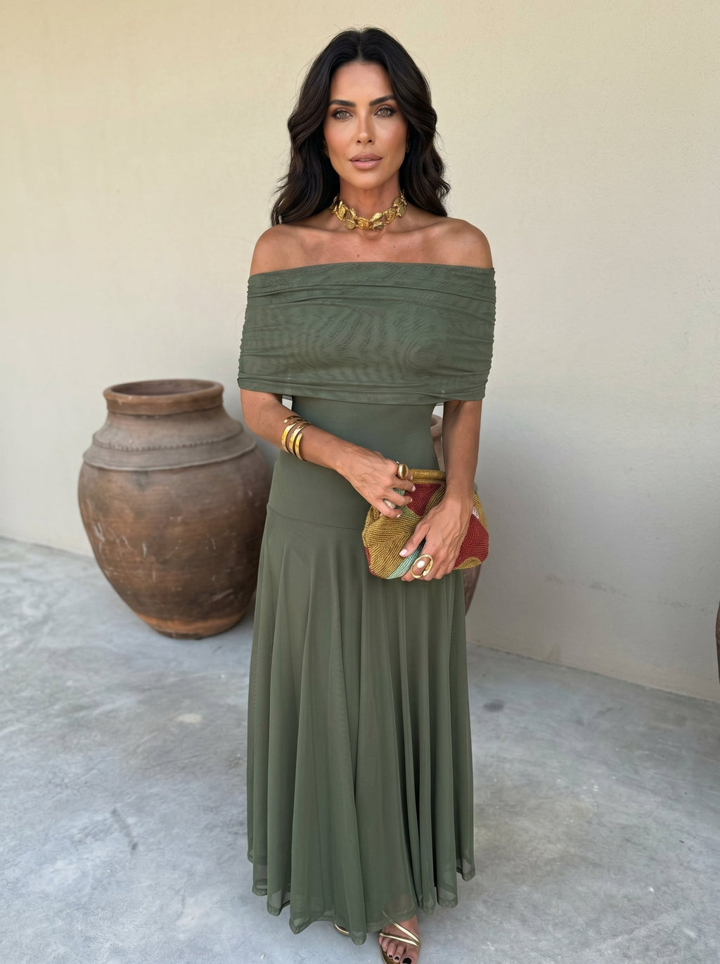 Maria - Elegante vestido de tul de seda