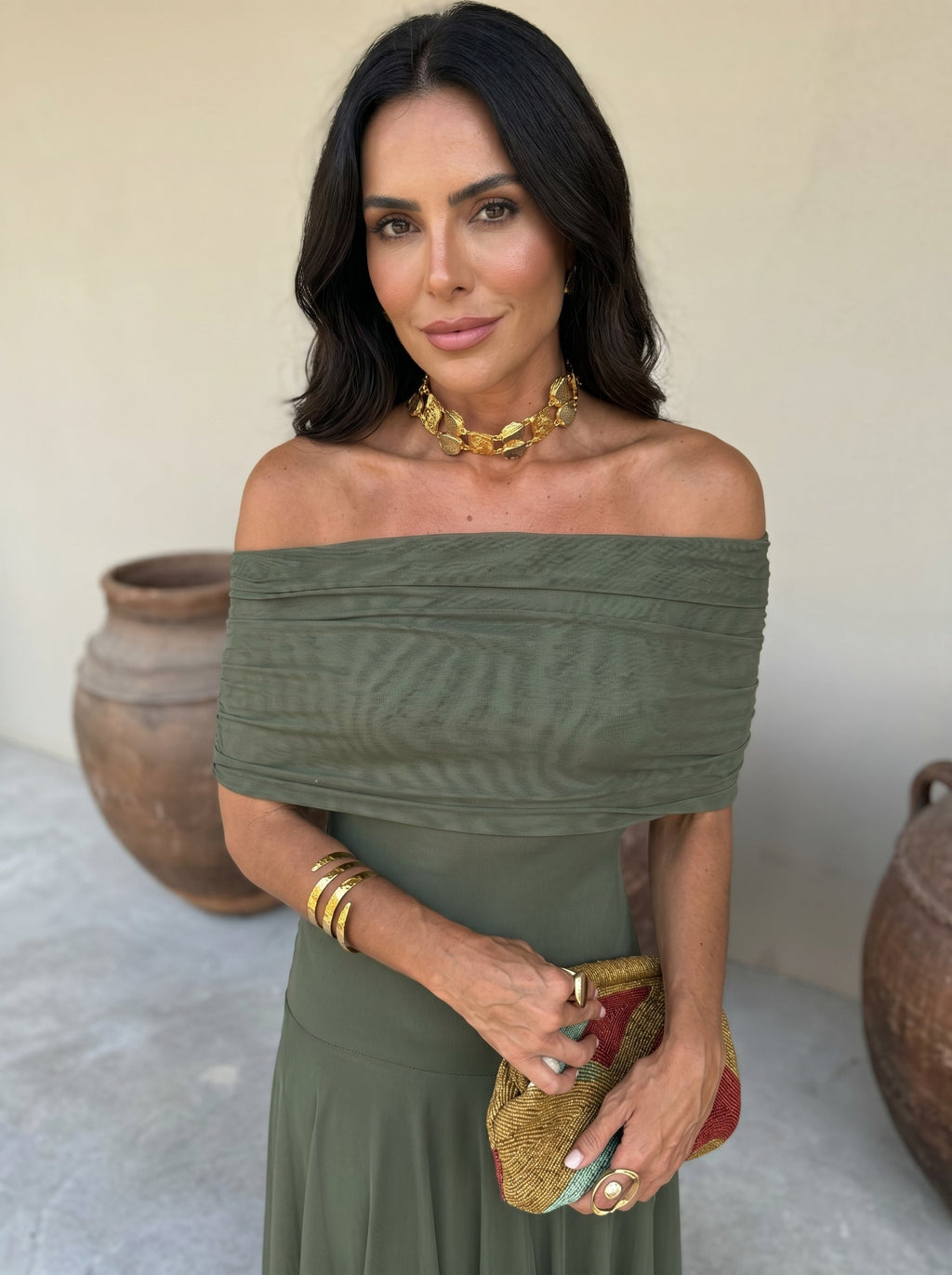 Maria - Elegante vestido de tul de seda