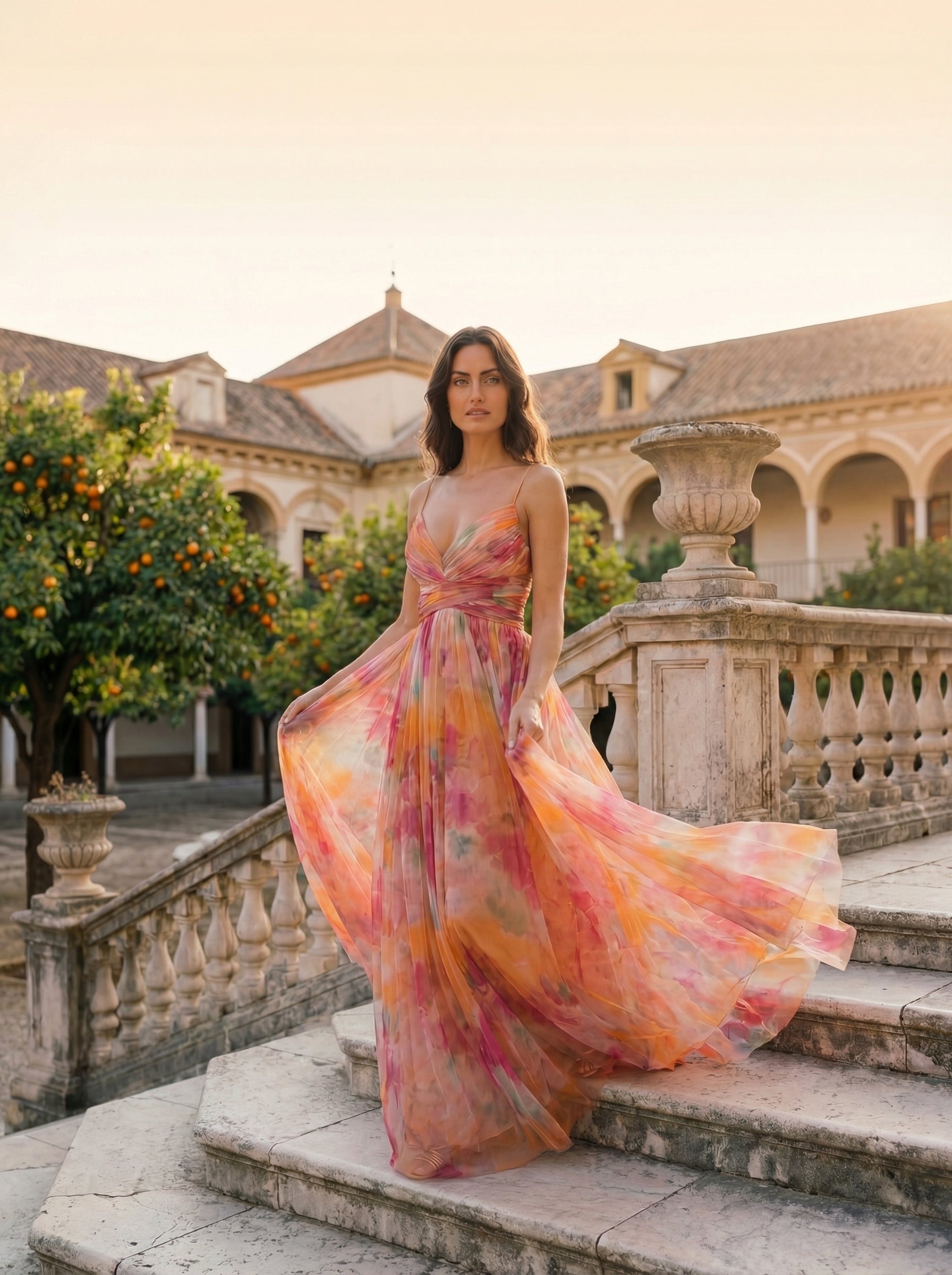 Marcela - Elegante vestido de seda