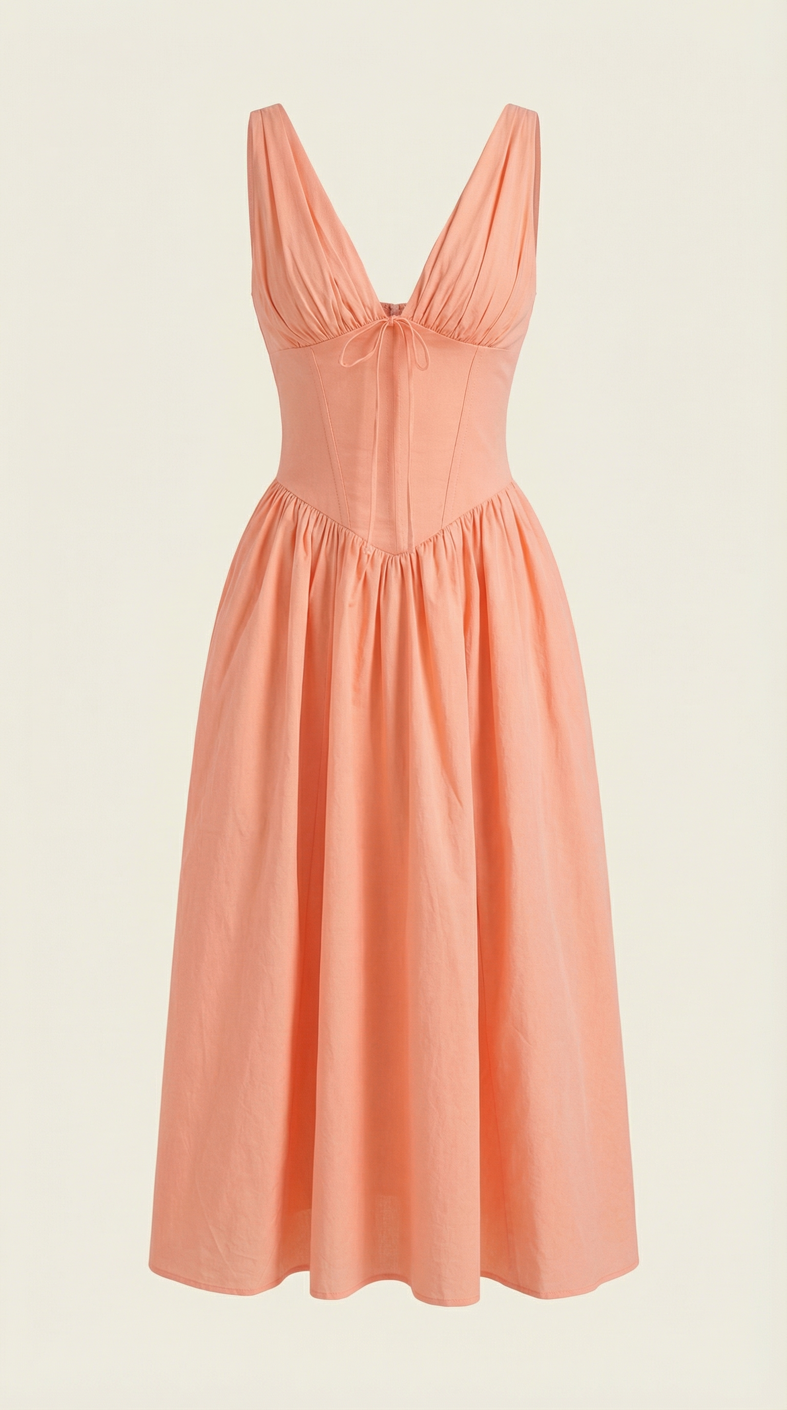Vestido midi con escote en V Cassiopeia