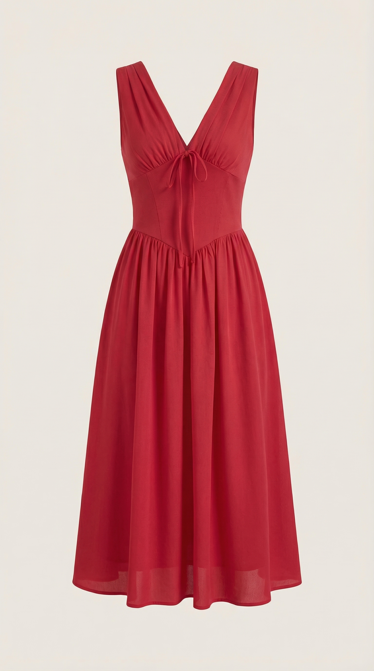 Vestido midi con escote en V Cassiopeia