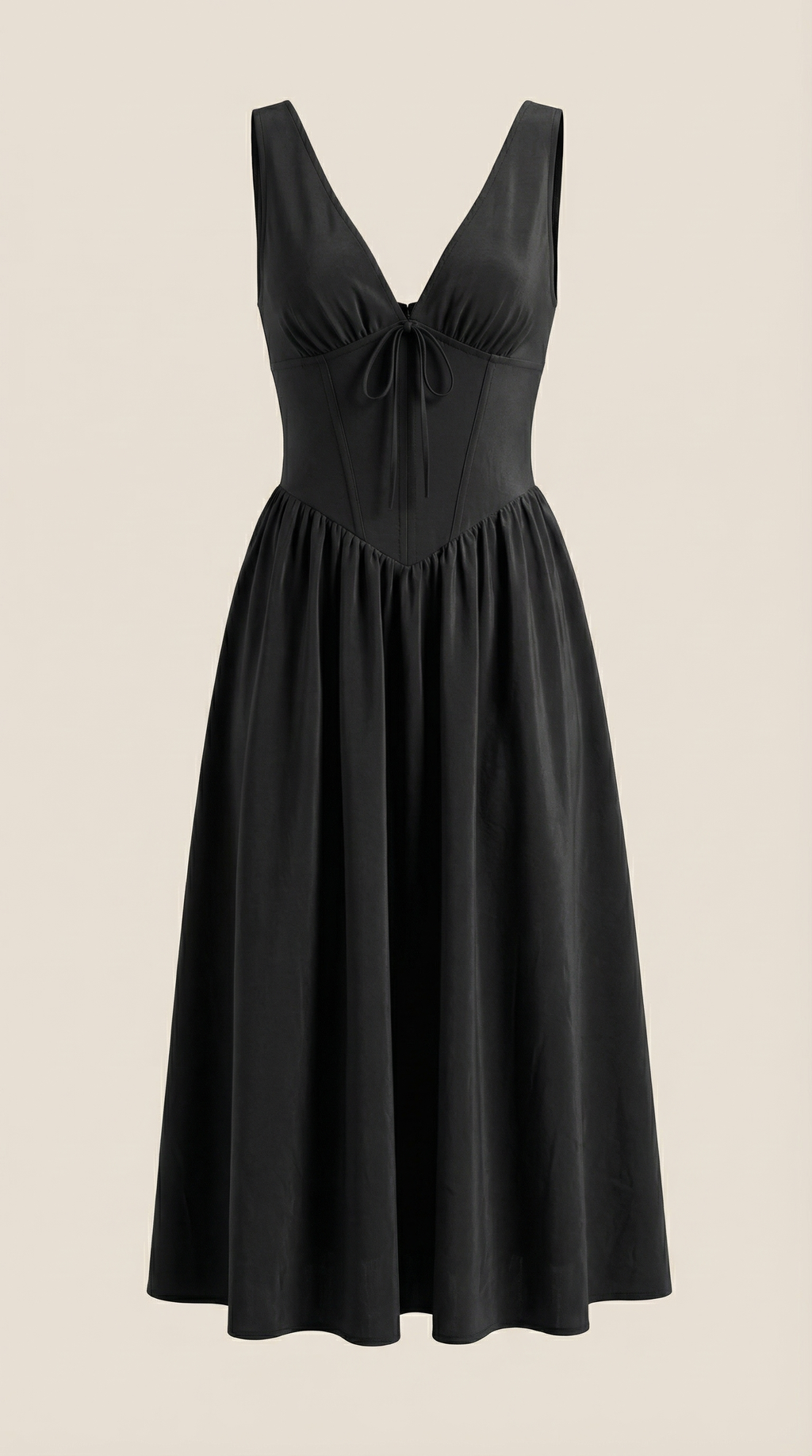 Vestido midi con escote en V Cassiopeia