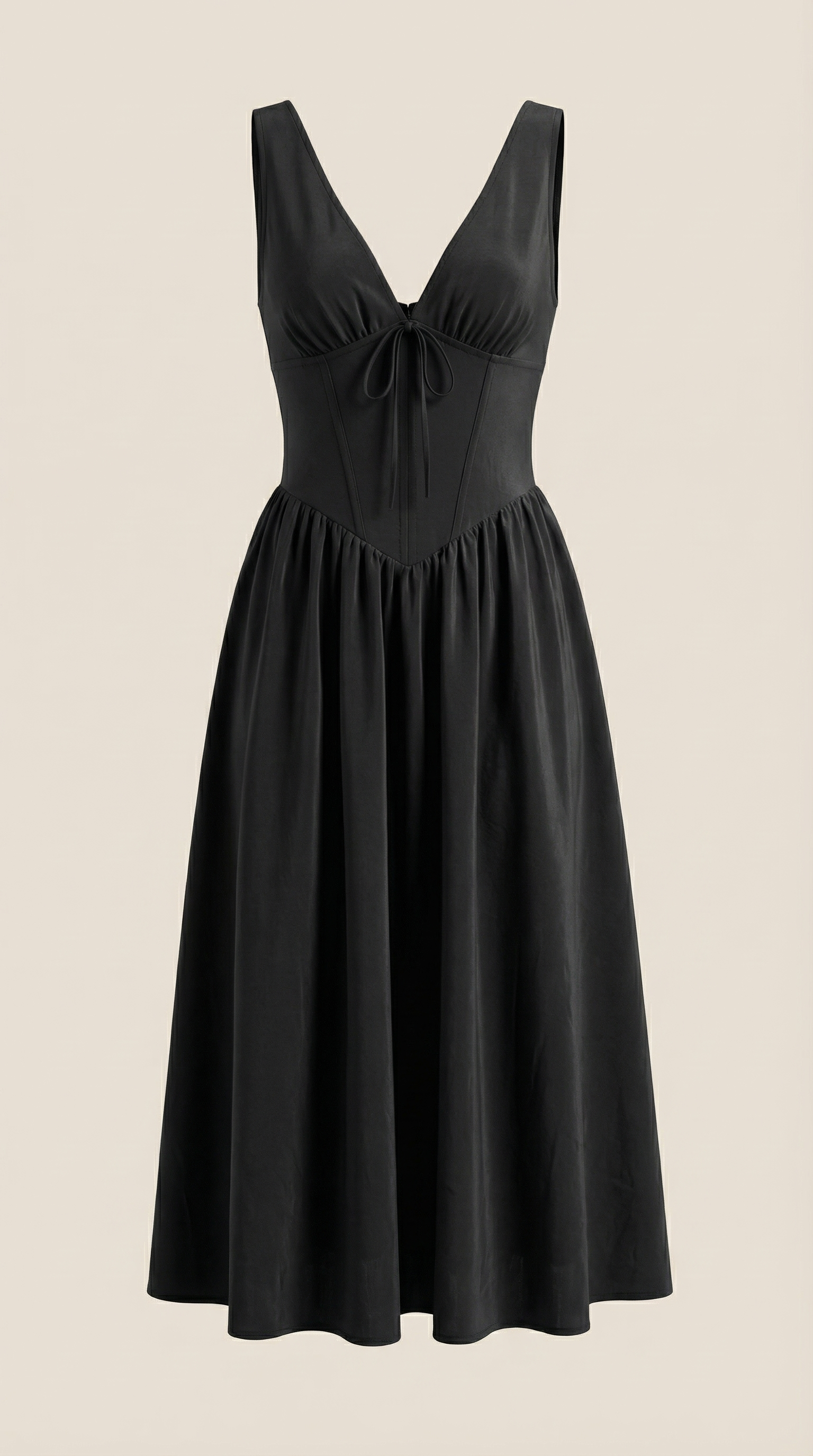 Vestido midi con escote en V Cassiopeia