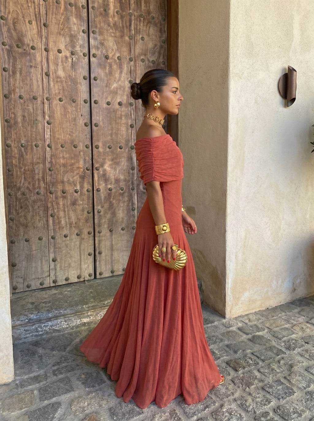 Maria - Elegante vestido de tul de seda