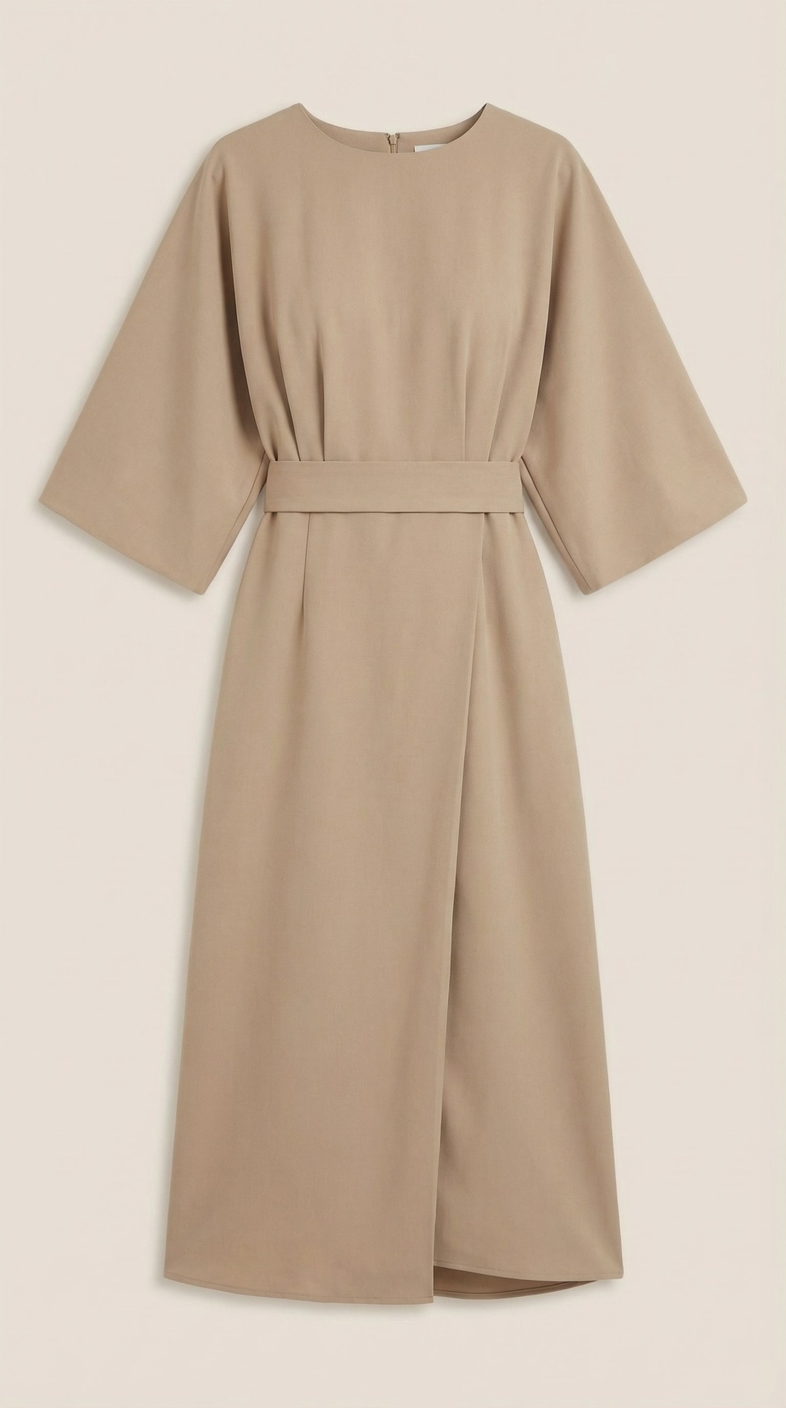 Vestido largo de Ana con cinturón