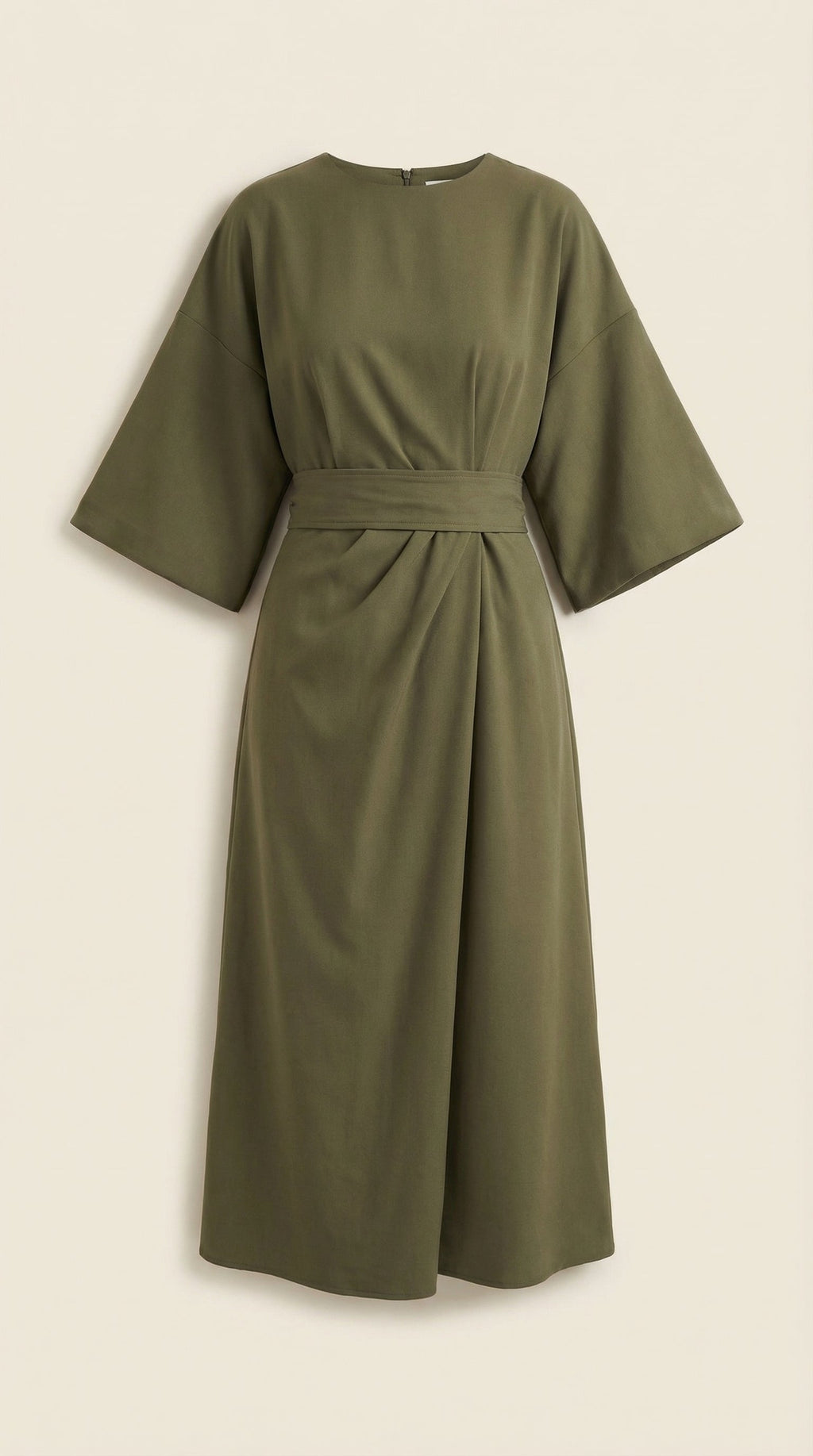 Vestido largo de Ana con cinturón