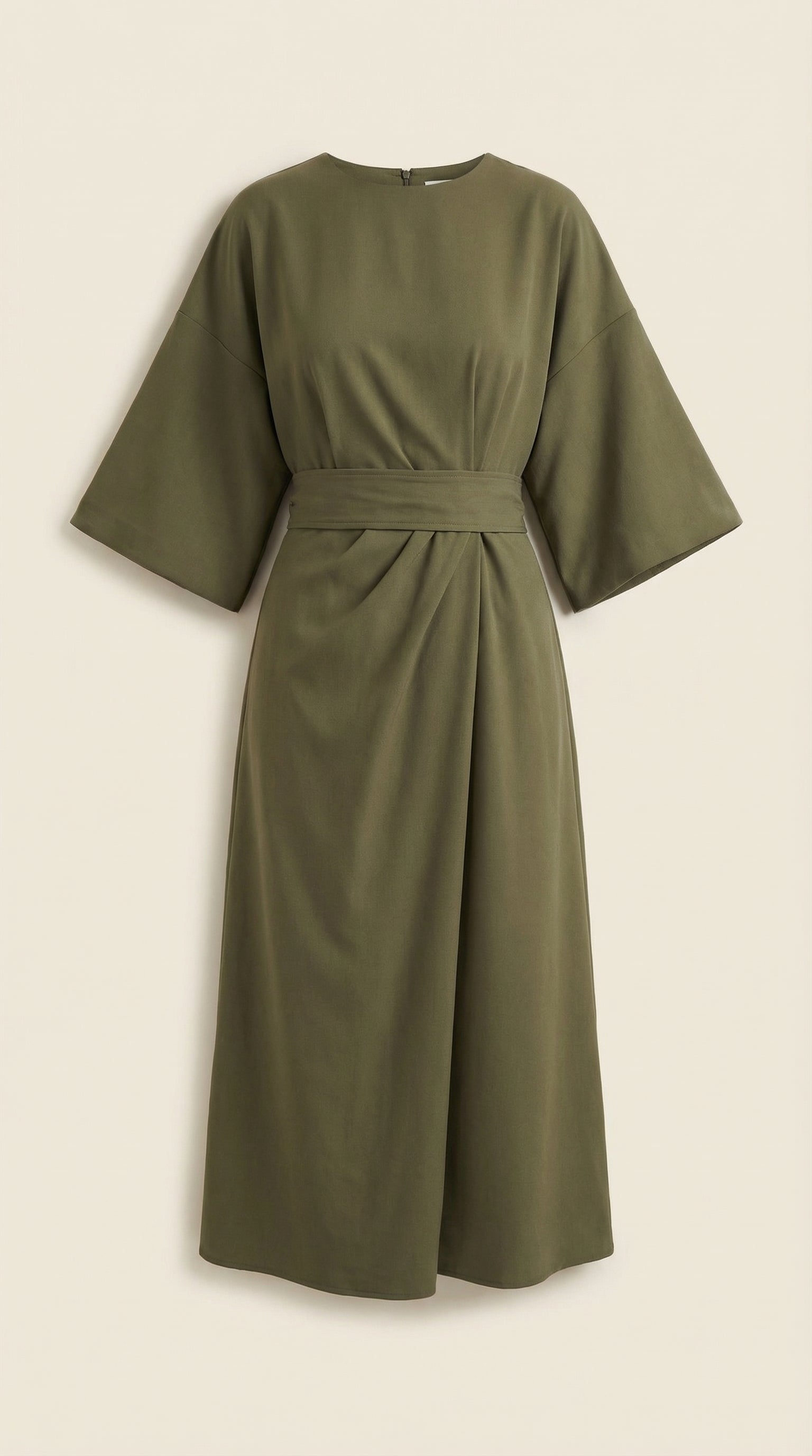 Vestido largo de Ana con cinturón