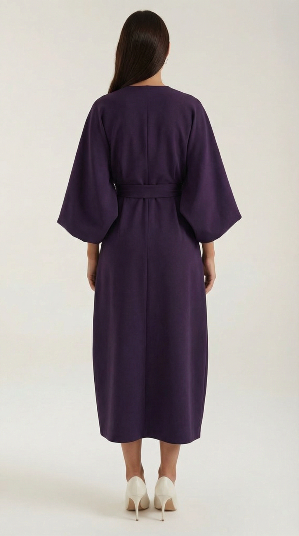 Vestido largo de Ana con cinturón