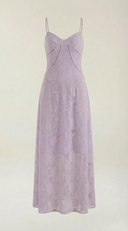 Vestido largo de encaje Arabelle