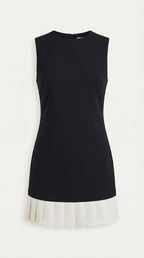 Vestido mini sin mangas de corte en A de Celine