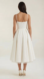 Vestido de tul y midi de Isold