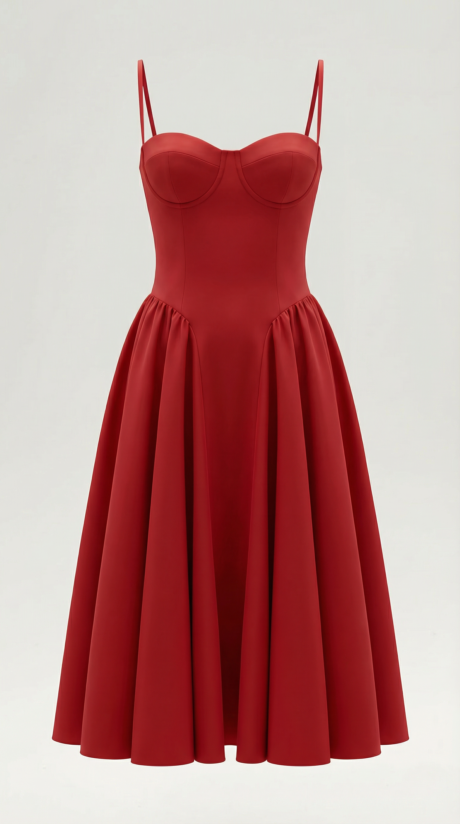 Vestido midi con corsé Odette