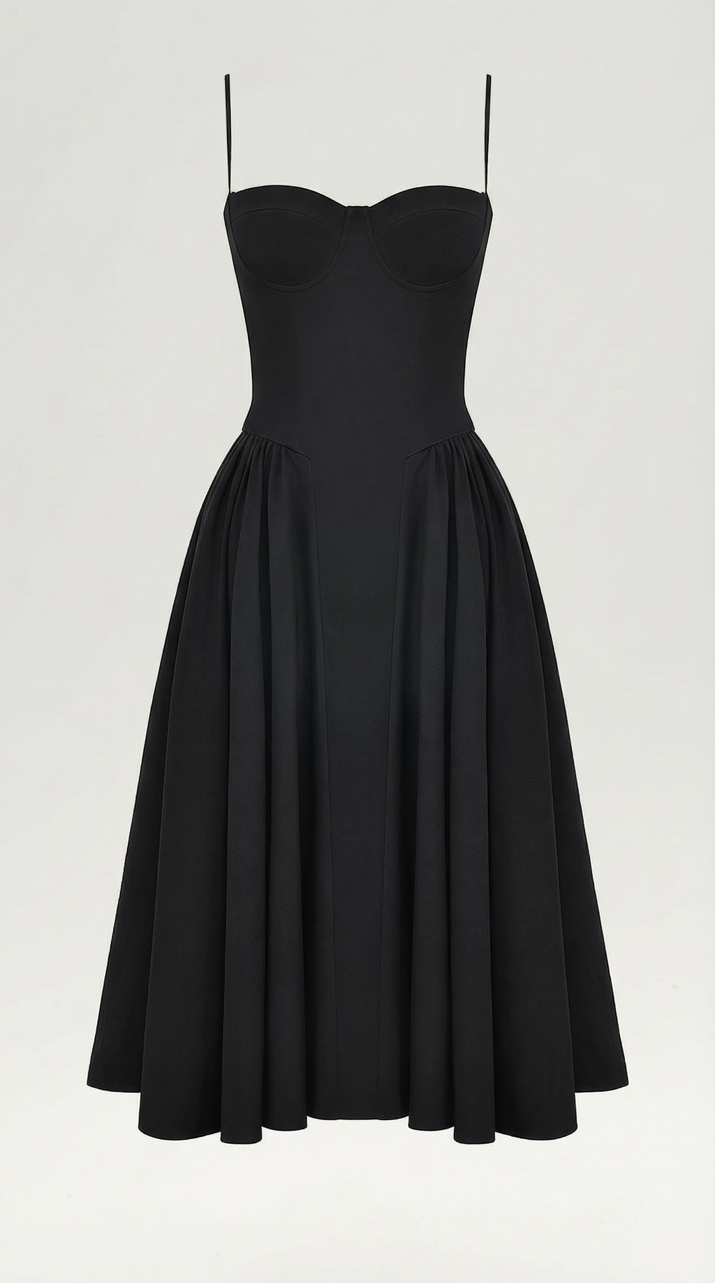 Vestido midi con corsé Odette