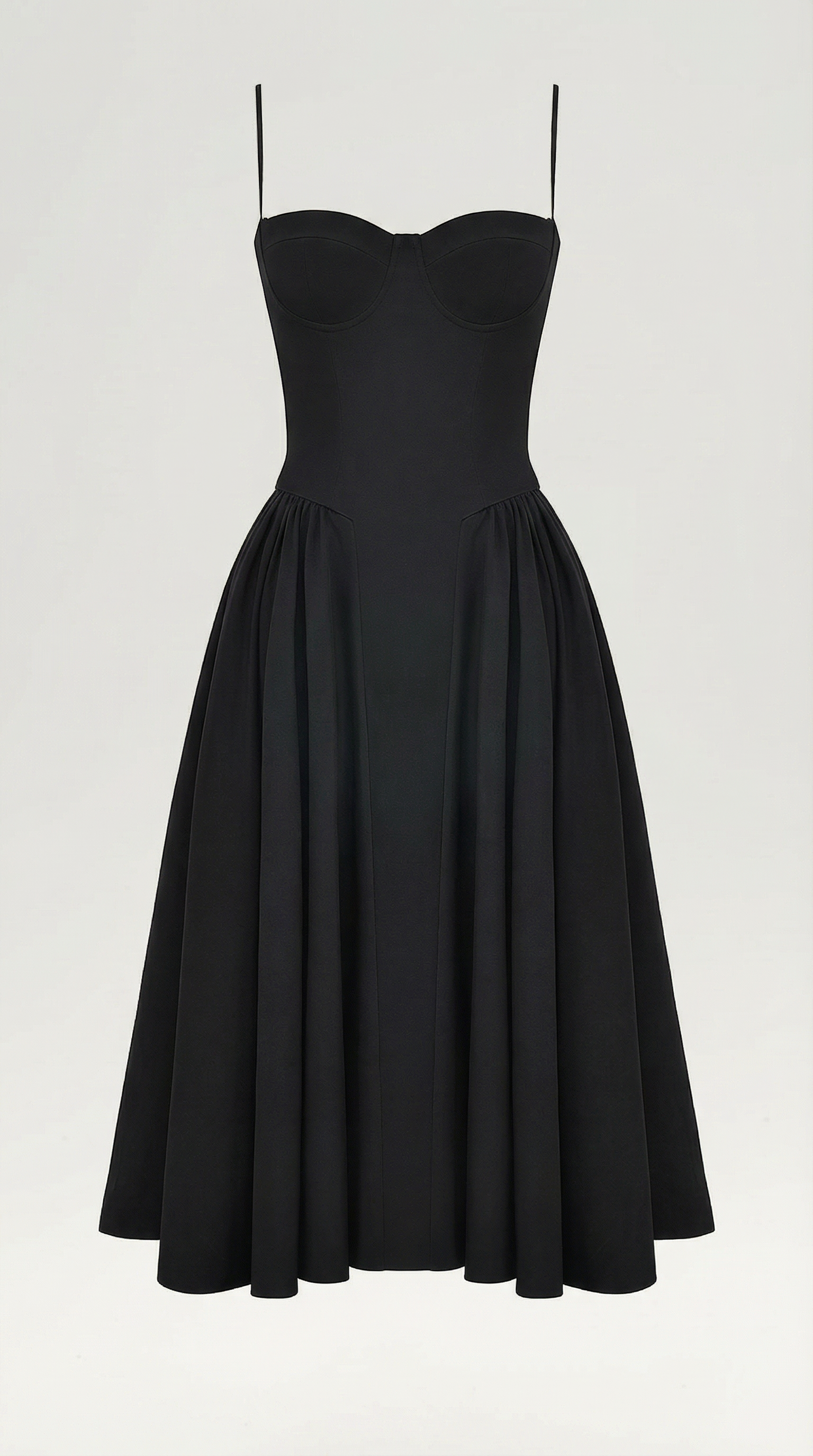 Vestido midi con corsé Odette