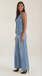 Conjunto Rhonda de Algodón y Denim