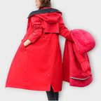 Parka Invernal Largo de Piel Sintética
