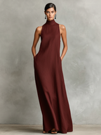 Catalina | Vestido largo minimalista sin mangas